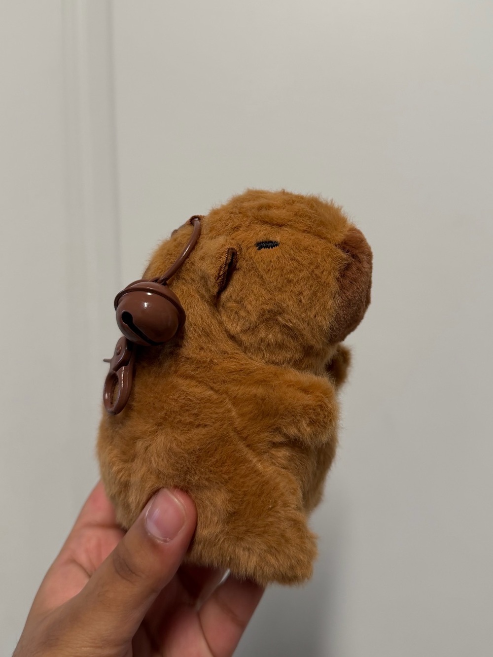 Cute Brown Capybara Plush Keychain Bag Charm – Used
